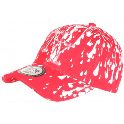 Casquette NY Rouge et Blanche Style Peinture Original Baseball Painter CASQUETTES Hip Hop Honour