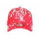 Casquette NY Rouge et Blanche Style Peinture Original Baseball Painter CASQUETTES Hip Hop Honour