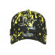 Casquette NY Jaune et Noire Style Peinture Original Baseball Painter CASQUETTES Hip Hop Honour