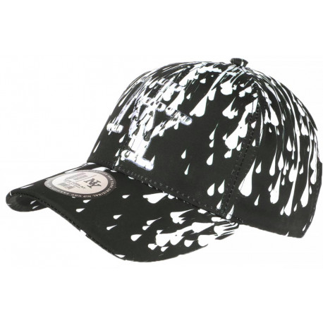 Casquette NY Noire et Blanche Print Peinture Original Baseball Painter CASQUETTES Hip Hop Honour