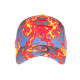 Casquette NY Rouge et Grise Print Eclairs Streetwear Baseball Stormy CASQUETTES Hip Hop Honour