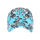 Casquette NY Bleue et Blanche Look Eclairs Streetwear Baseball Stormy CASQUETTES Hip Hop Honour