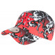 Casquette NY Rouge et Noire Style Eclairs Streetwear Baseball Stormy CASQUETTES Hip Hop Honour