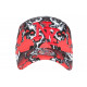 Casquette Enfant Rouge et Noire Design Eclairs Baseball Stormy 7 a 12 ans Casquette Enfant Hip Hop Honour