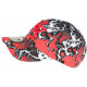 Casquette Enfant Rouge et Noire Design Eclairs Baseball Stormy 7 a 12 ans Casquette Enfant Hip Hop Honour