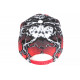 Casquette Enfant Rouge et Noire Design Eclairs Baseball Stormy 7 a 12 ans Casquette Enfant Hip Hop Honour