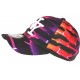 Casquette Enfant Violette et Orange Print Streetwear Baseball Larsy 7 a 12 ans Casquette Enfant Hip Hop Honour