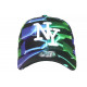 Casquette NY Verte et Bleue Look Fun Streetwear Baseball Larsy CASQUETTES Hip Hop Honour