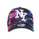 Casquette NY Bleue et Violette Style Fun Streetwear Baseball Larsy CASQUETTES Hip Hop Honour