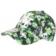 Casquette Enfant Verte Tête de Mort Print Cartoon NY Skull de 7 a 11 ans ANCIENNES COLLECTIONS divers