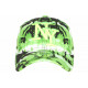 Casquette NY Verte et Blanche Palmier Tropical Sunrise Baseball CASQUETTES Hip Hop Honour