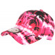 Casquette Enfant Rose et Blanche Palmiers NY Baseball Sunrise 7 a 12 ans Casquette Enfant Hip Hop Honour