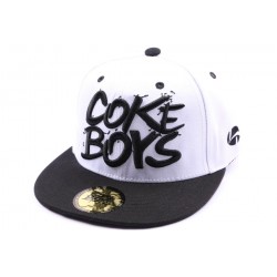 Snapback Coke Boys blanche visière noire ANCIENNES COLLECTIONS divers