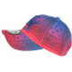 Casquette Enfant Bandana Bleue et Rouge Vif NY Baseball de 7 à 11 ans Casquette Enfant Hip Hop Honour