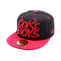 Snapback Coke Boys Noir et visière rouge ANCIENNES COLLECTIONS divers