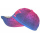 Casquette Enfant Bandana Rose et Bleue NY Baseball de 7 à 11 ans Casquette Enfant Hip Hop Honour