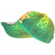 Casquette NY Bandana Verte et Orange Fluo Baseball Fashion CASQUETTES Hip Hop Honour