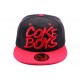 Snapback Coke Boys Noir et visière rouge ANCIENNES COLLECTIONS divers