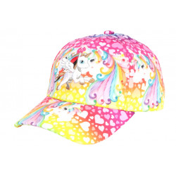 Casquette Enfant Licorne Rose et Blanche Design Fashion Celly 6 à 11 ans Casquette Enfant Hip Hop Honour