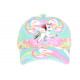 Casquette Enfant Licorne Verte et Rose Fashion Celly de 6 à 11 ans Casquette Enfant Hip Hop Honour