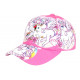 Casquette Enfant Licorne Rose et Blanche Originale Elfy de 6 a 11 ans Casquette Enfant Hip Hop Honour