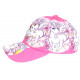 Casquette Enfant Licorne Rose et Blanche Originale Elfy de 6 a 11 ans Casquette Enfant Hip Hop Honour