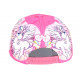 Casquette Enfant Licorne Rose et Blanche Originale Elfy de 6 a 11 ans Casquette Enfant Hip Hop Honour