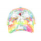 Casquette Enfant Licorne Orange et Verte Originale Elfy de 6 a 11 ans Casquette Enfant Hip Hop Honour