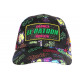 Casquette El Patron Verte et Rose King Strass Colombia Baseball CASQUETTES SKR