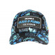 Casquette Plata o Plomo Bleue et Noire Strass Colombia Baseball CASQUETTES SKR