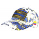 Casquette Plata o Plomo Blanche et Bleue Strass Colombia Baseball CASQUETTES SKR