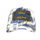 Casquette Plata o Plomo Blanche et Bleue Strass Colombia Baseball CASQUETTES SKR