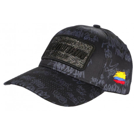 Casquette El Patron Noire et Grise Print Streetwear Colombia Baseball CASQUETTES SKR