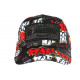 Casquette El Patron Rouge et Noire Print Streetwear Colombia Baseball CASQUETTES SKR