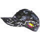 Casquette Plata o Plomo Noire et Blanche Strass Colombia Baseball CASQUETTES SKR