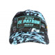 Casquette El Patron Bleu Turquoise et Noire Strass Streetwear Colombia CASQUETTES SKR