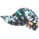 Casquette El Patron Bleu Turquoise et Noire Strass Streetwear Colombia CASQUETTES SKR