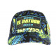 Casquette El Patron Fluo Jaune et Bleue Strass Streetwear Colombia CASQUETTES SKR