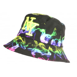 Chapeau Bob NY Noir et Jaune Fluo Original Streetwear Smoky BOB Hip Hop Honour