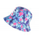 Chapeau Bob NY Violet Fleurs Roses Tropicales Fashion Phuket BOB Hip Hop Honour