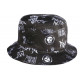 Chapeau Bob La Piraterie Rap Print Noir Streetwear BOB Piraterie Music