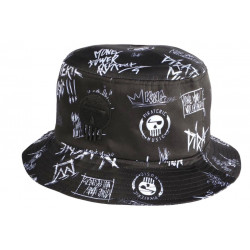 Chapeau Bob La Piraterie Rap Print Noir Streetwear BOB Piraterie Music