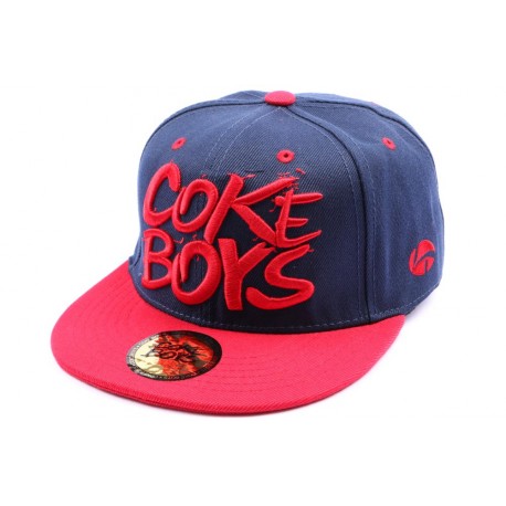 Snapback Coke Boys Bleu avec visière rouge ANCIENNES COLLECTIONS divers