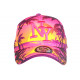 Casquette Enfant Rose et Jaune Palmiers Baseball NY Sunrise 7 a 12 ans Casquette Enfant Hip Hop Honour