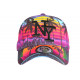 Casquette NY Violette et Orange Fashion Tropical Sunrise Baseball CASQUETTES Hip Hop Honour