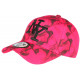 Casquette NY Rose Fluo et Noire Fashion Baseball Smoky CASQUETTES Hip Hop Honour