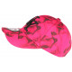 Casquette Enfant Rose Fluo et Noire Fashion Smoky Baseball de 7 a 11 ans Casquette Enfant Hip Hop Honour