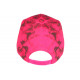 Casquette Enfant Rose Fluo et Noire Fashion Smoky Baseball de 7 a 11 ans Casquette Enfant Hip Hop Honour