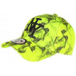 Casquette Enfant Vert Anis et Noire Fashion Smoky Baseball de 7 a 11 ans Casquette Enfant Hip Hop Honour