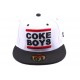 Snapback Coke Boys blanche avec visière noire ANCIENNES COLLECTIONS divers